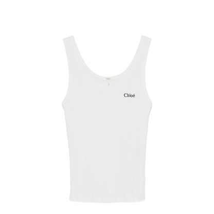 Logo Tank Top in Jersey - Image 1