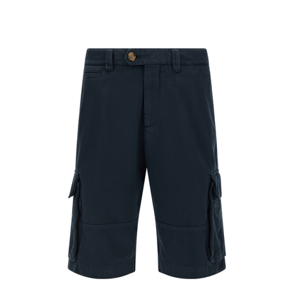 Cargo Bermuda Shorts - Blue - Image 1
