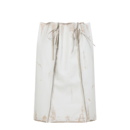 Calf Leather Midi Skirt - Image 2
