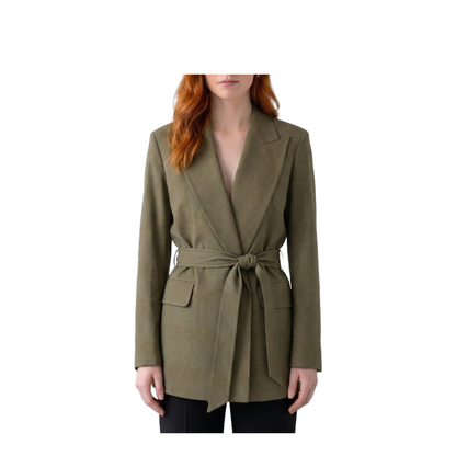 Peaked Lapel Dressing Gown Jacket - Image 1