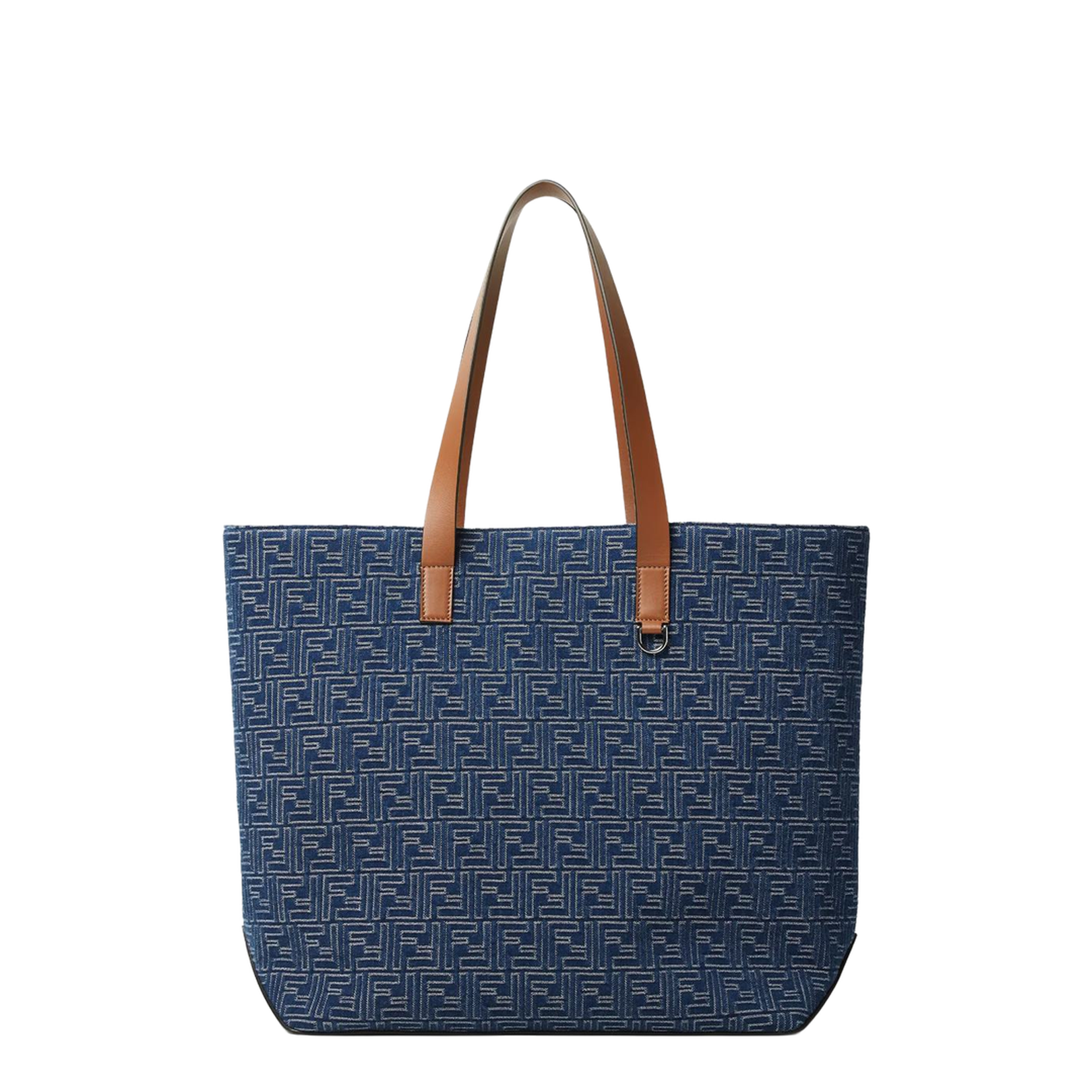 FF Medium Canvas Tote Bags - Navy Blue - Image 1