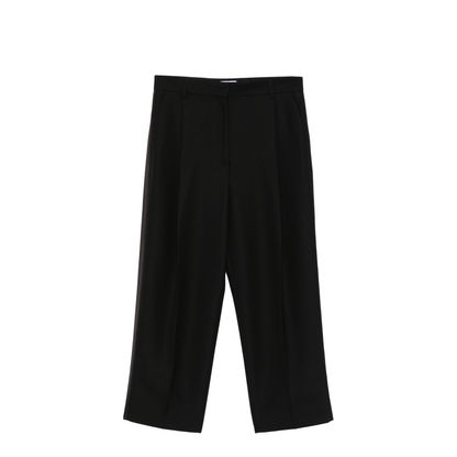 Wool Blend Pleated Trousers - Image 1