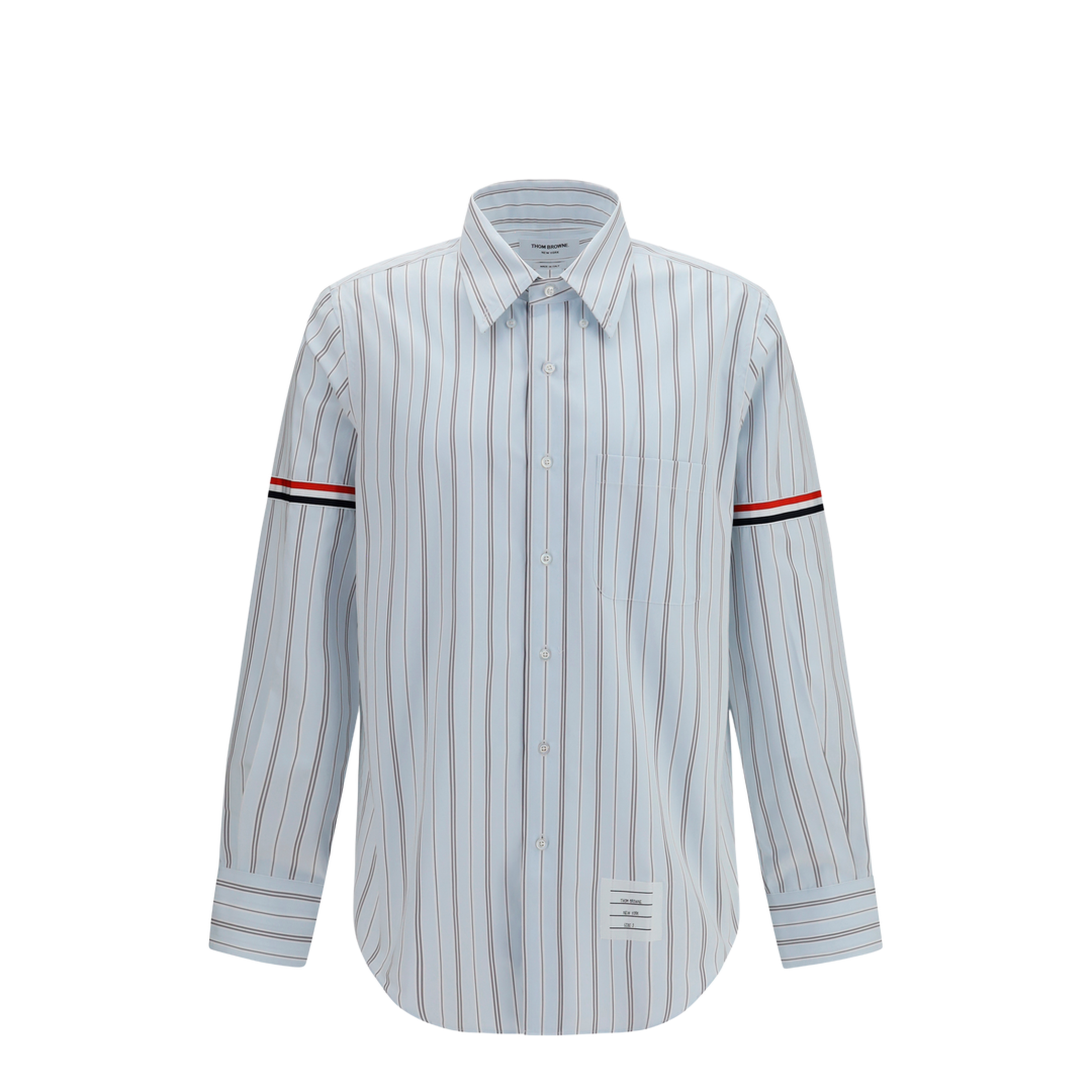 Fine-striped Grosgrain Poplin Shirt - Image 1