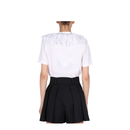 Lace Embroidery T-Shirt - Image 2