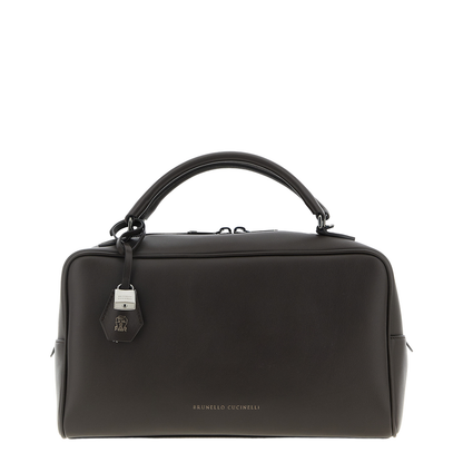 Boston Explorer Nappa Leather Handbag - Rust Brown - Image 1