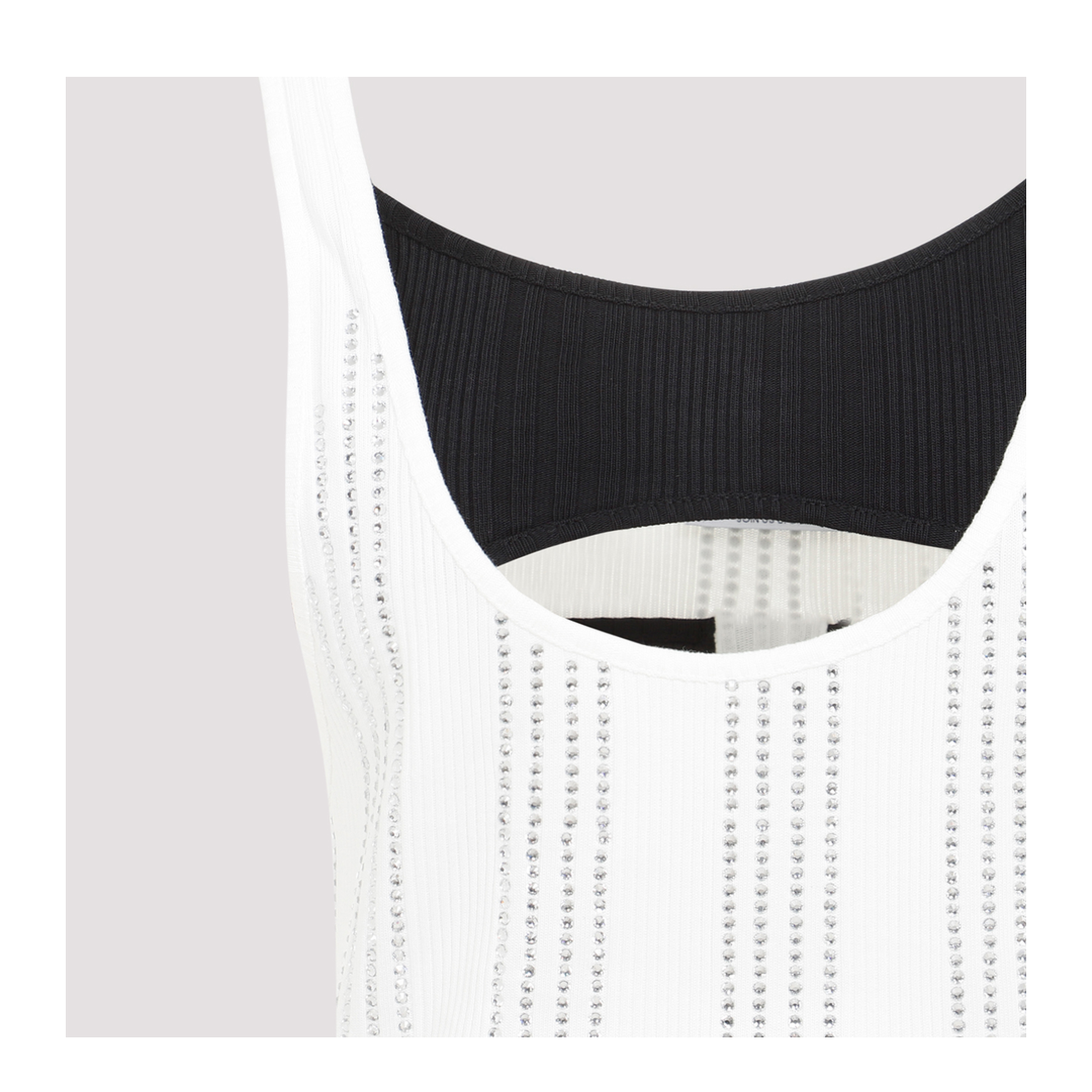 Flat Ribbed Jersey Tank Top - Image 5