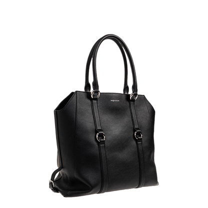 Farringdon Calfskin Shopper Bag - Black - Image 4