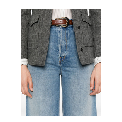 Wide Leg Denim Pants in Light Blue - Image 4