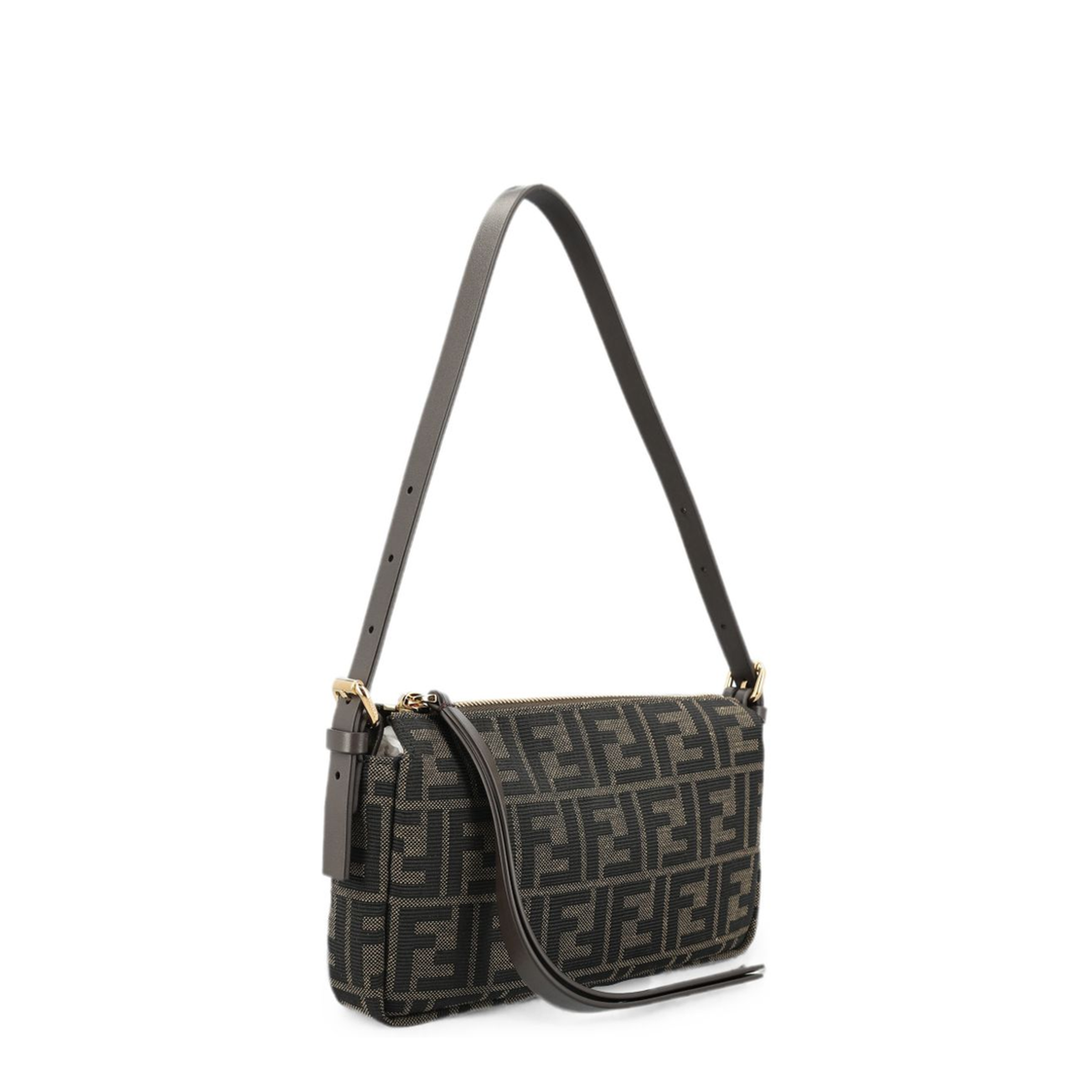 Small Calf Leather Bag - Brown - Image 1
