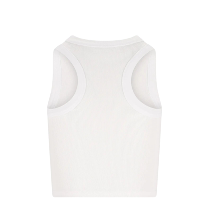Cropped Tank Top With Logo - Image 2
