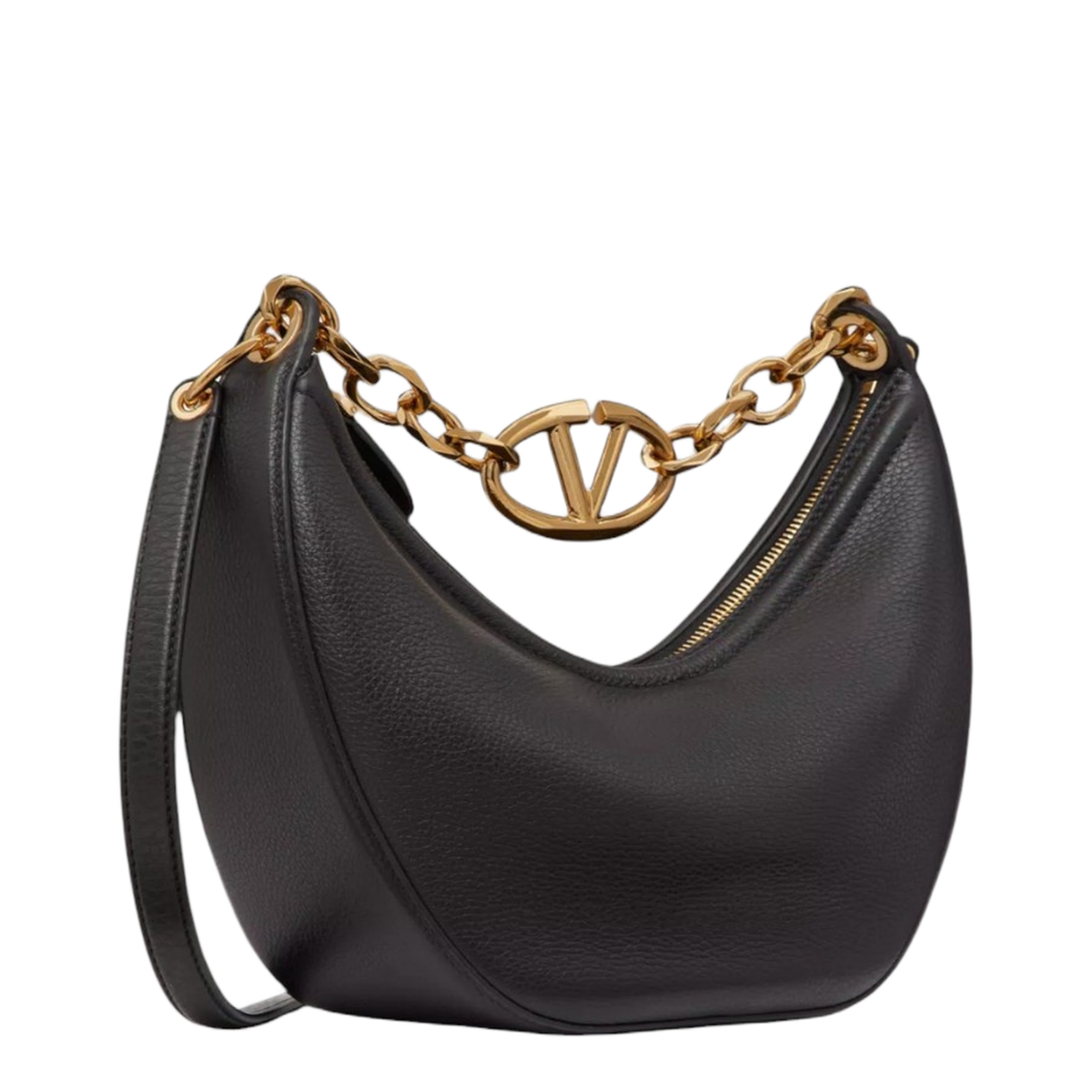 Small VLogo Moon Hobo Bag - Image 3