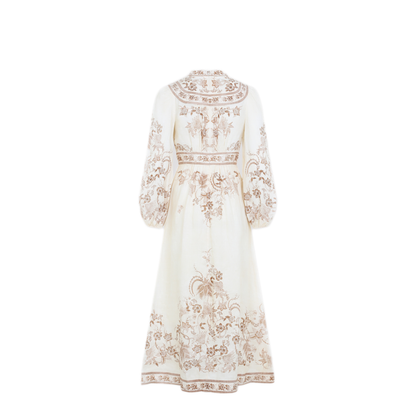Indra Plunge Midi Dress - Image 4
