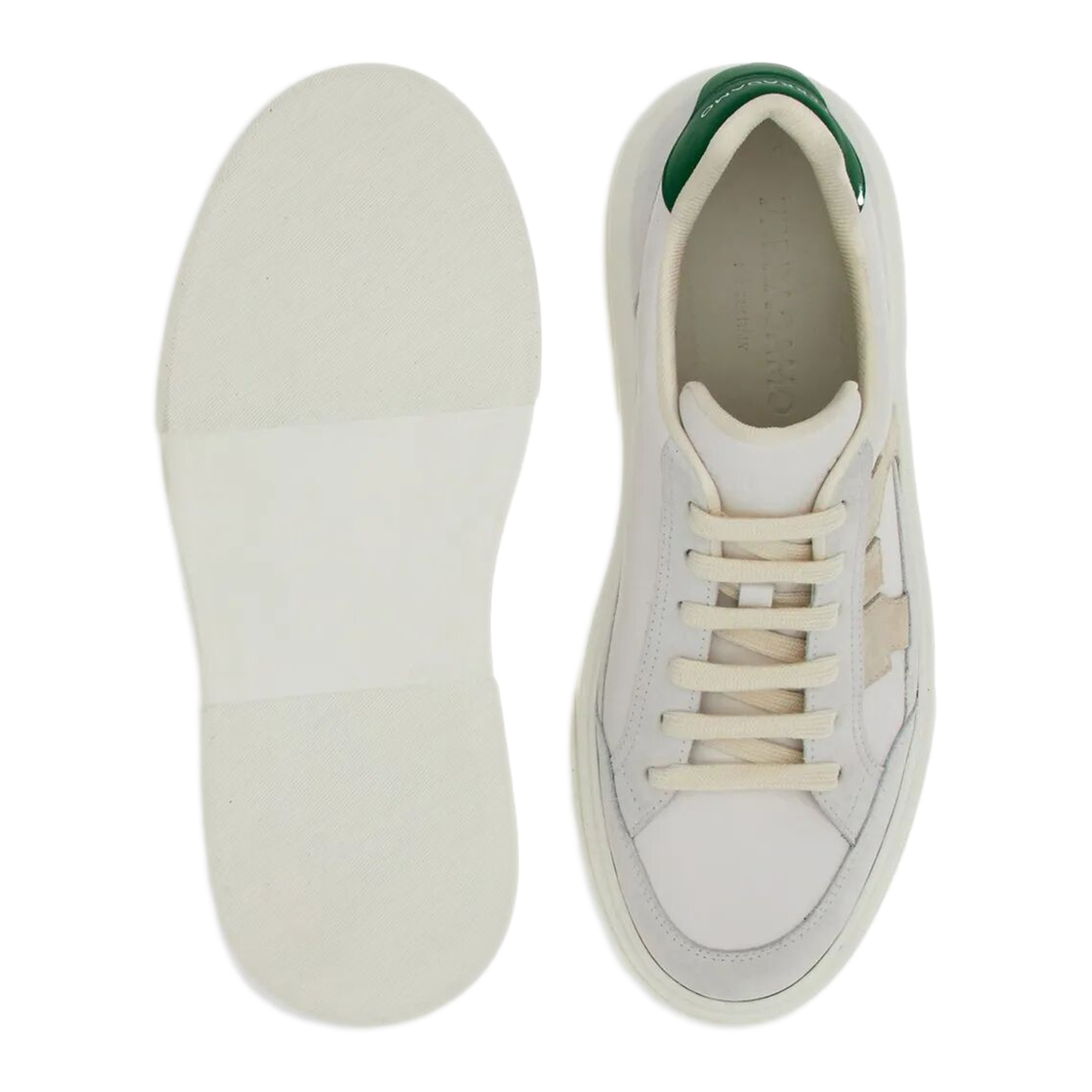Leather Sneakers with Gancini Patch - Image 5
