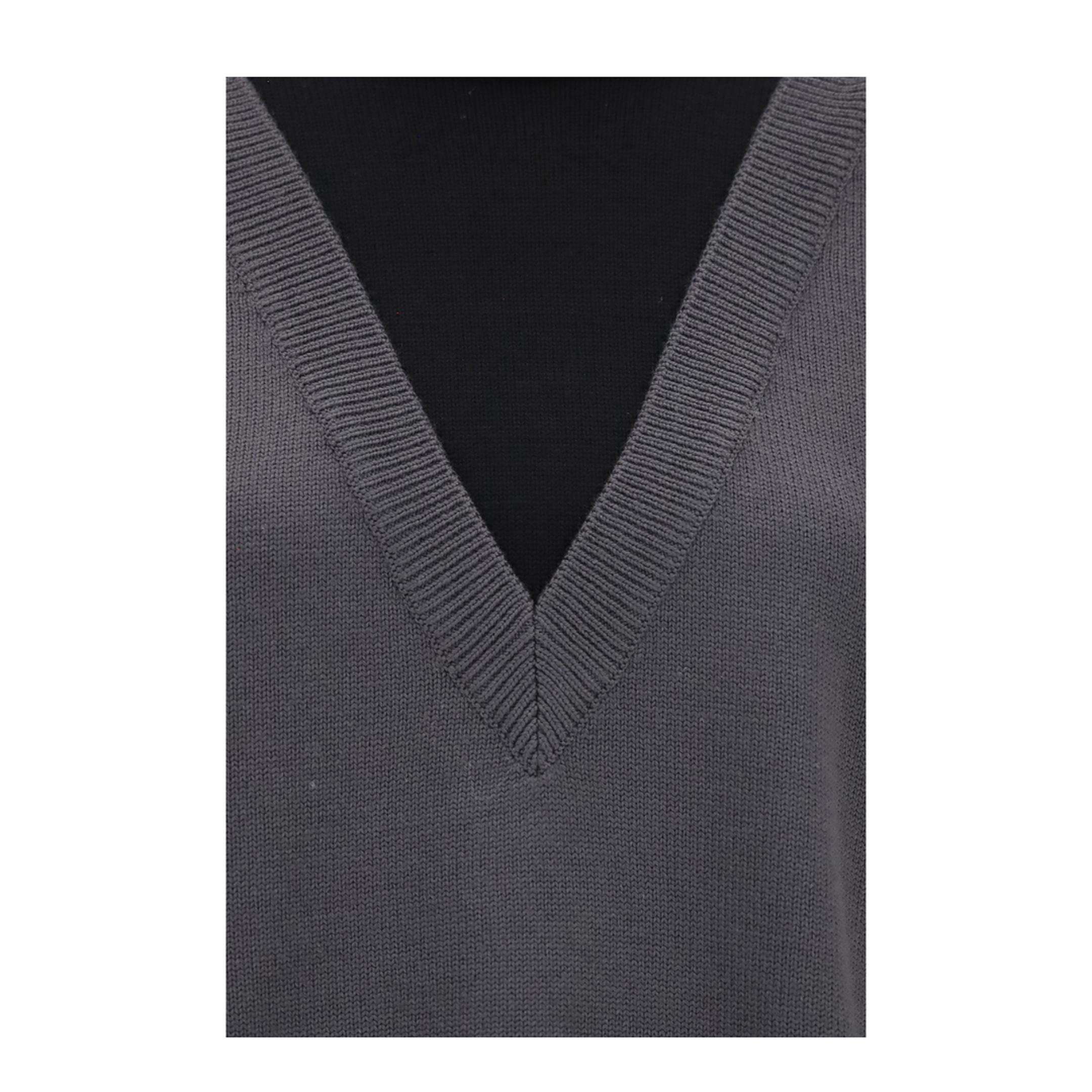 Two-tone High-neck Sweater - Image 3