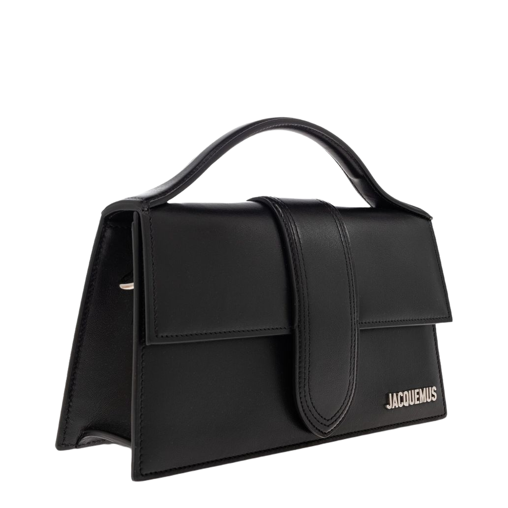 The Bambino Large Cow Leather Top-Handle Bag - Noir - Image 4