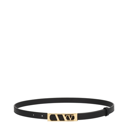 Leather Belt In Black - Image 1