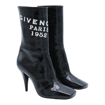 Leather Boots In Black - Image 3