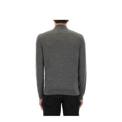 Fine Merino Virgin Wool Polo Shirt - Image 3