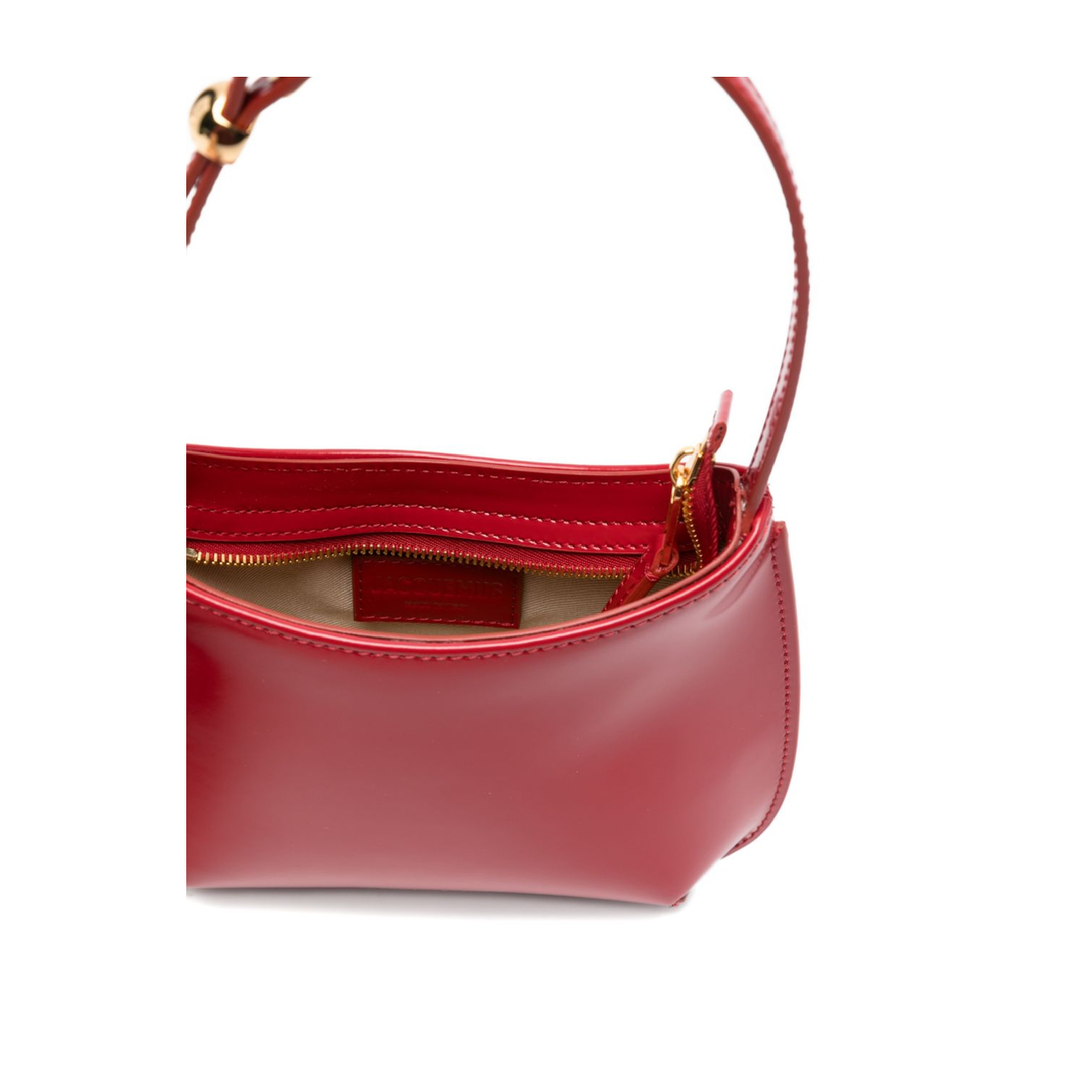 Le Petit Bisou Calf Leather Shoulder Bag - Red - Image 5