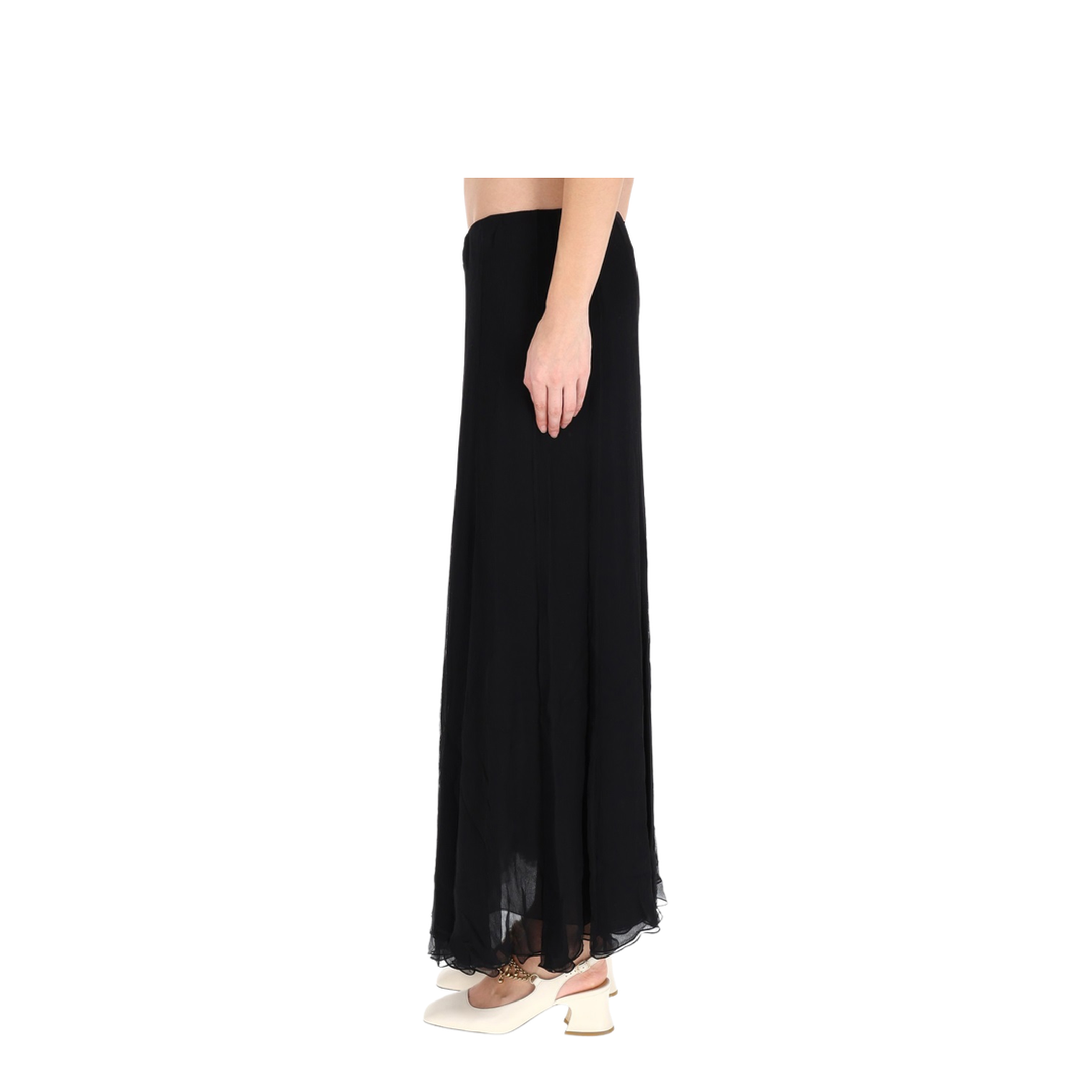 Silk Muslin Maxi Skirt - Image 3