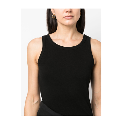 Frankie Tank Top Black in Organic Cotton - Image 3