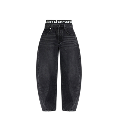 Blow-Up Jeans with Logo Bike Short Waistband - Image 1