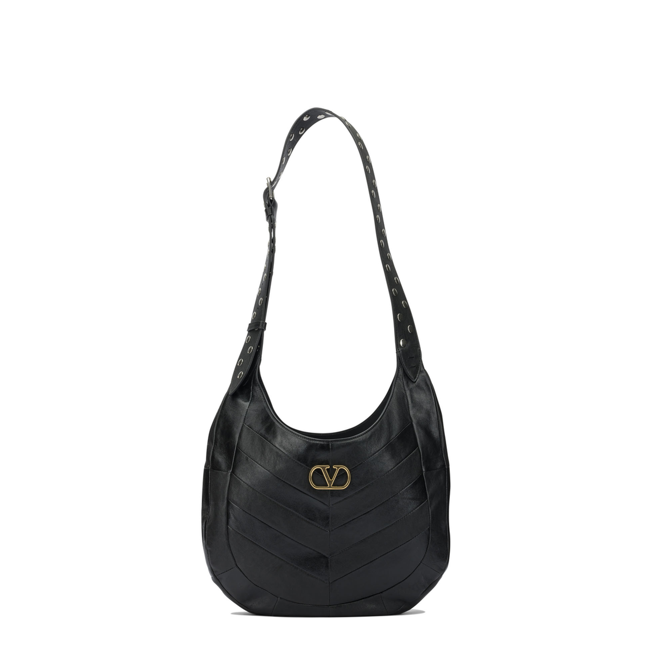 Hobo Bag Leather Black - Image 1