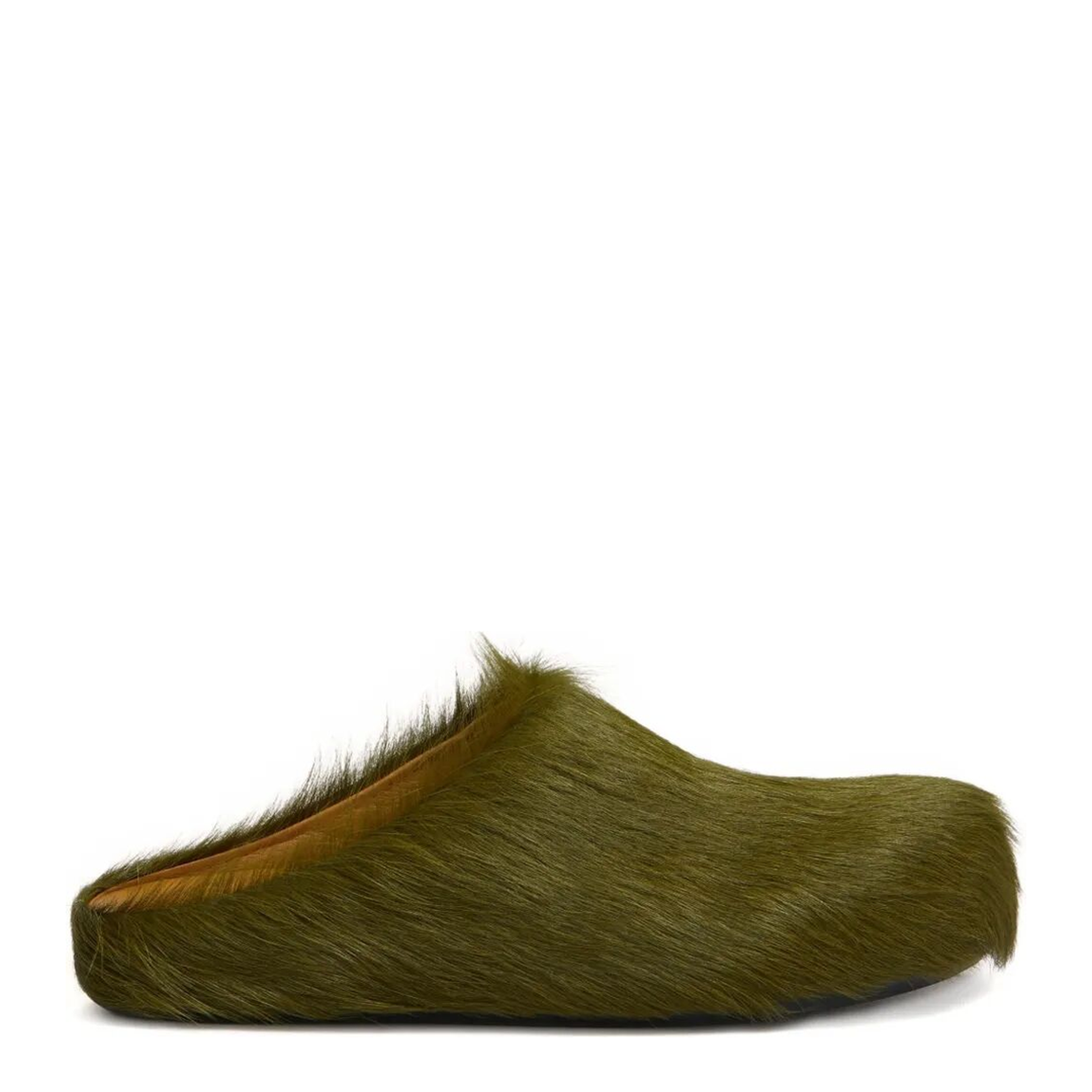 Long Hair Calfskin Fussbett Sabot - Image 1