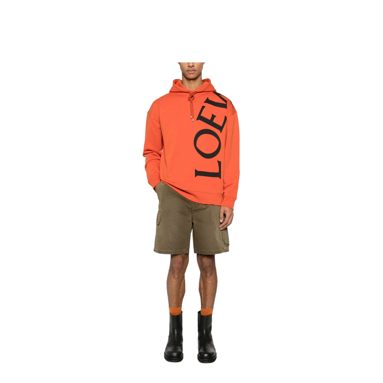 Cargo Shorts in Cotton Green - Image 4