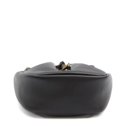 Supple Medium Leather Bucket Bags - Black - Image 2