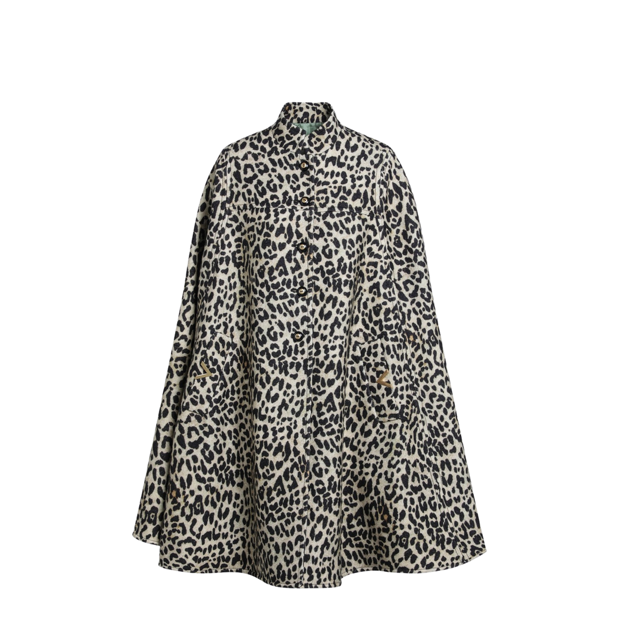Cape In Wool Animal Print - Image 1