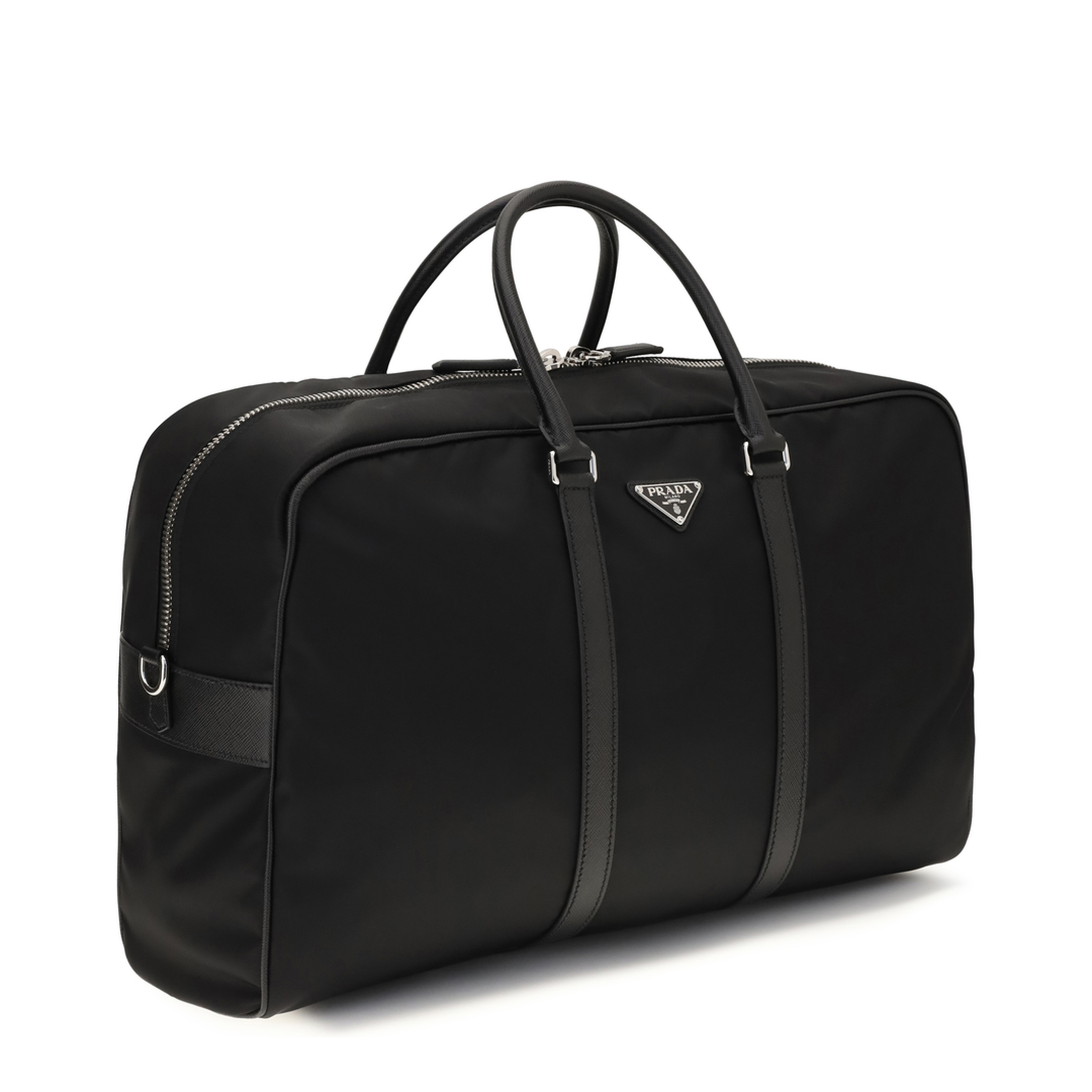 Travel Bag in Re-Nylon and Saffiano - Image 2