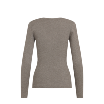 Ribbed V-Neck Sweater - Image 4