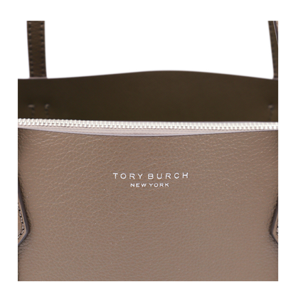 Perry Leather Tote - Wild Mushroom - Image 7