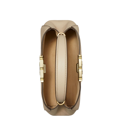 Eleanor Mini Pebbled Satchel - Dove Grey - Image 3