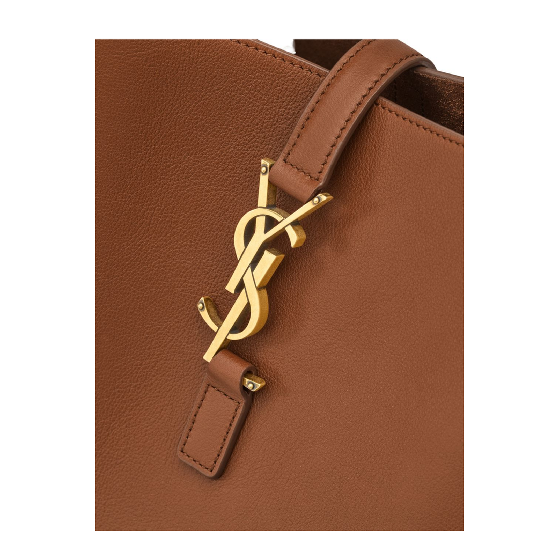 Le 5 à 7 Large Grained Calfskin Shoulder Bag - Fox - Image 2