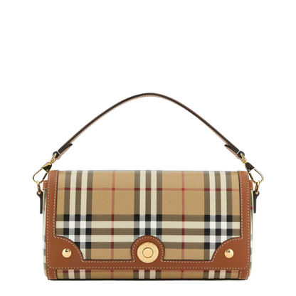 Printed Canvas and Leather Note Handbag - Image 1