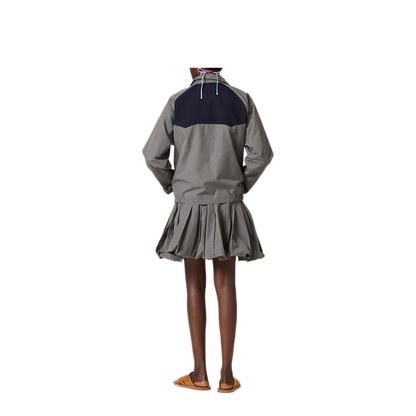 Gingham Check Blouson Jacket - Image 4