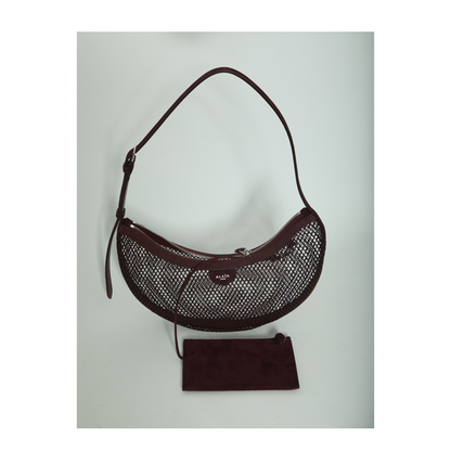 Demi Lune Fishnet Shoulder Bag - Noir - Image 4