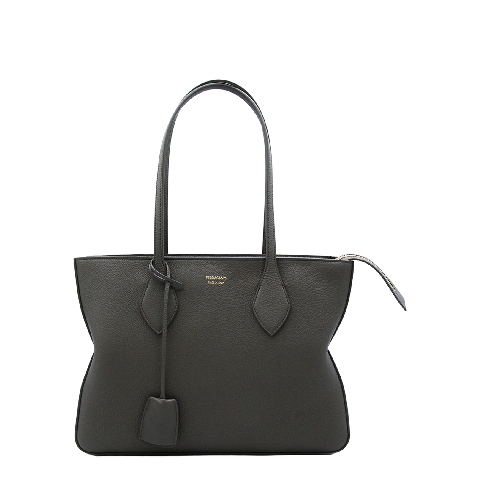 Star-shaped (L) Tote Bag Leather Black - Image 1