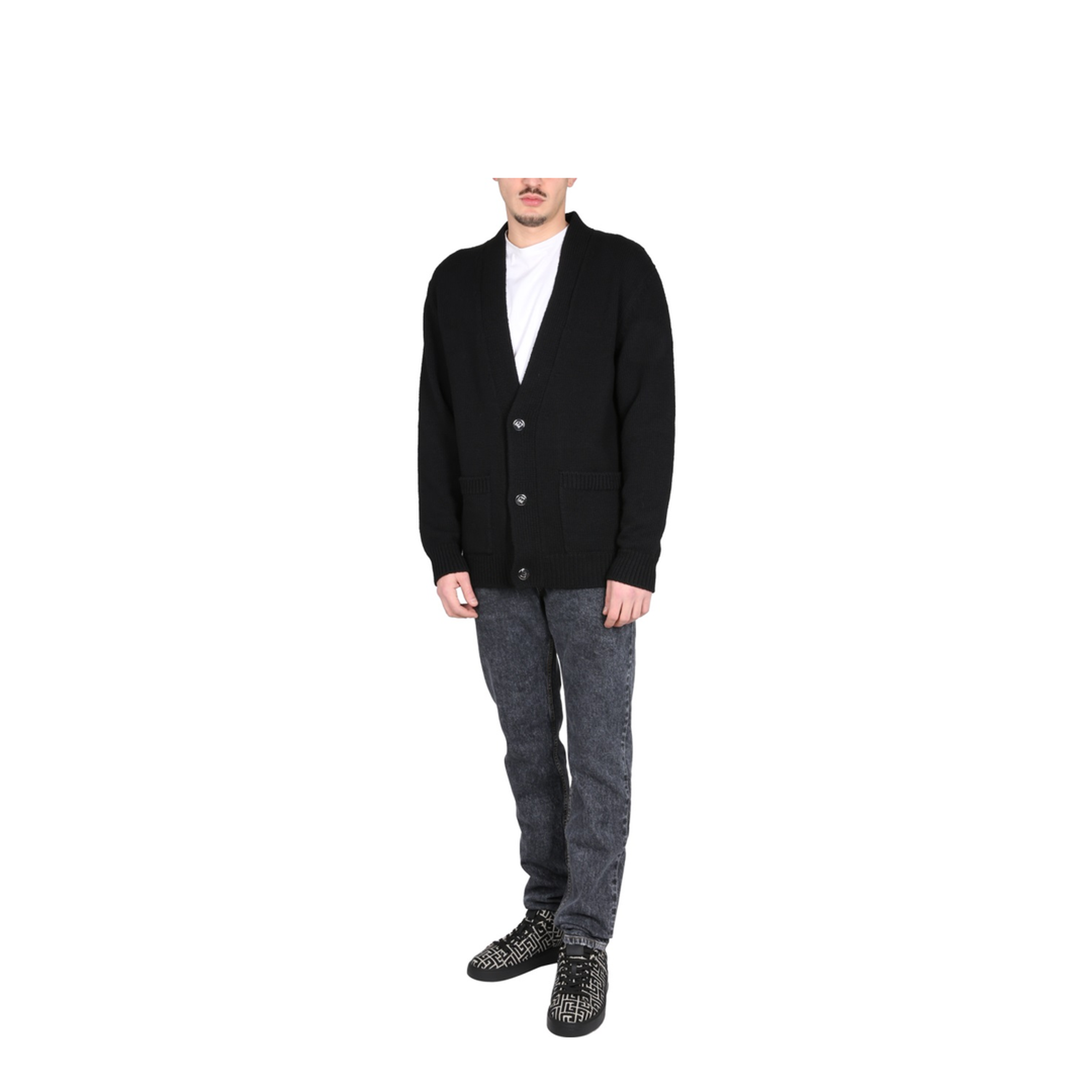 Straight Leg Cotton Jeans with Logo - Image 2