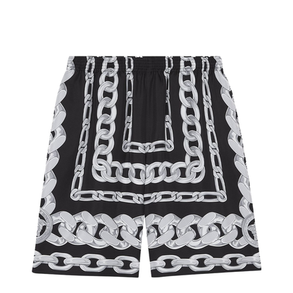 Silk Medusa Chains Bermuda Shorts - Image 1