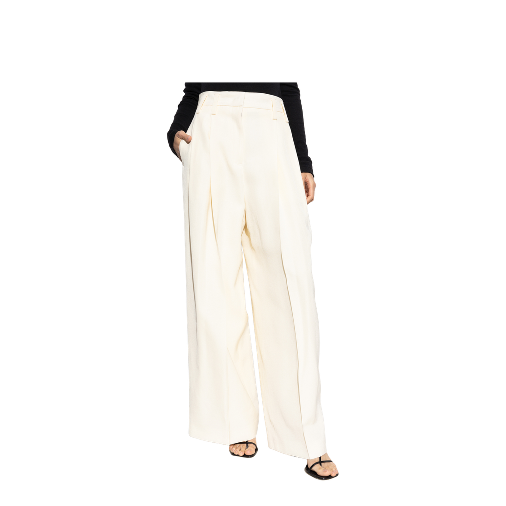 Pleated Crease Trousers - Image 3