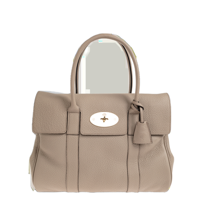 Bayswater Heavy Grain Leather Handbag - Cashmere Taupe - Image 1