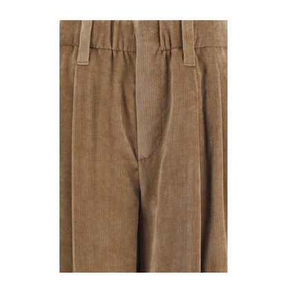Elasticated Viscose and Cashmere Pants - Image 3