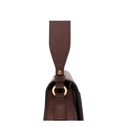 Marcie Saddle Bag in Grained Leather - Image 2