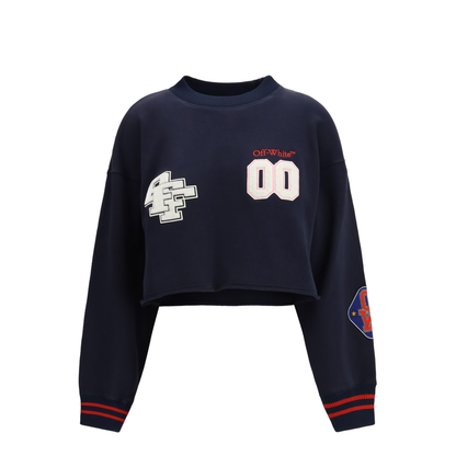 Royal Patch Cropped Sweatshirt - Image 1