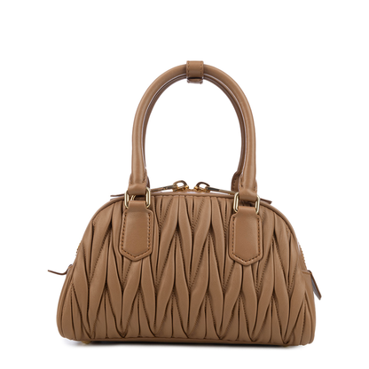 Arcadie Lambskin Handbag - Camel - Image 3