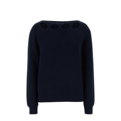 Cotton Boat Neck Sweater - Image 1