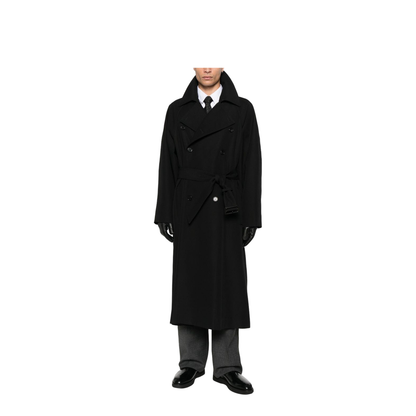 Long Wool Coats - Black - Image 2